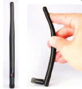 Verschraubbare kleine Stubby-Antenne mit 1 Anschluss für Bluetooth/WiFi 2,4/