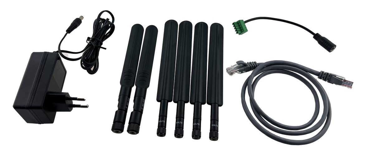 SenseCeiver Barcelona Kompakter industrieller 5G-Router (Set)