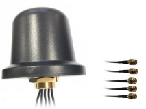 5-in-1 Multi-Band 5G+GNSS IoT Antenna, 4x4 MIMO, IP67 Rated