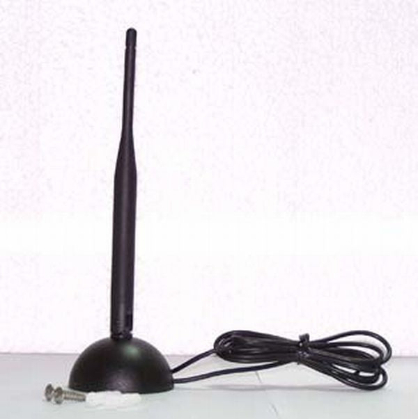 Screwable Stationary/Wall Antenna with 1 Cable Bluetooth/WiFi 2,4/