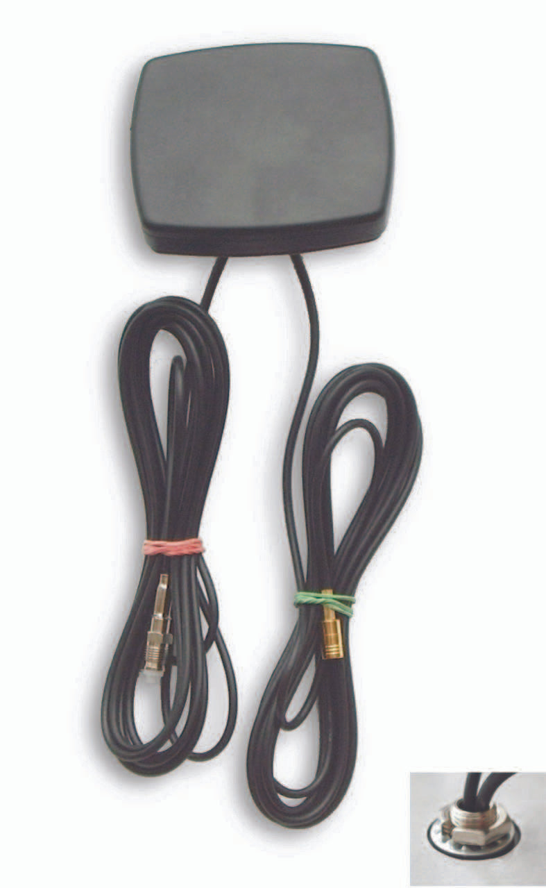 Magnetic Flat Antenna with 2 Cable 2G/3G/GPS/