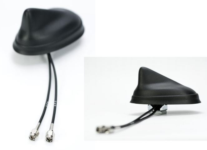 Screwable Shark/Roof Antenna with 2 Cable 2G/3G/GPS/Bluetooth/WiFi 2,4/
