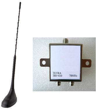 Screwable Shark/Roof Antenna with 3 Cable 2G/GPS/Tetra/