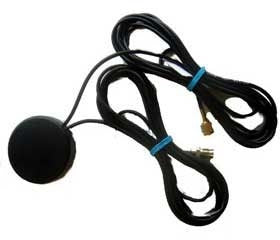 Verschraubbare Puckantenne mit 2 Kabeln 2G/3G/GPS/Bluetooth/WiFi 2,4/ISM/