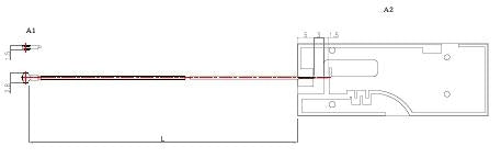 PCB-integrierte Antenne mit 1 Kabel 2G/