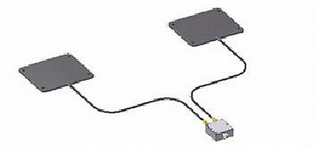 Schraubbare Stationär-/Wandantenne mit 1 Kabel Tetra/
