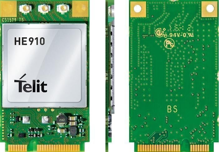 Telit-3G-, GPS-Modul HE910-G-PCIe, Fallback 2G