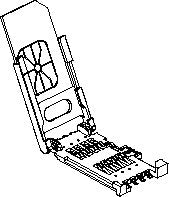 SIM-Card Holder , with Post
Dimensions: 29.60L x