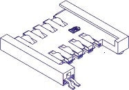 SIM-Card Holder
Dimensions: 15.70L x 16.40W x 2.60